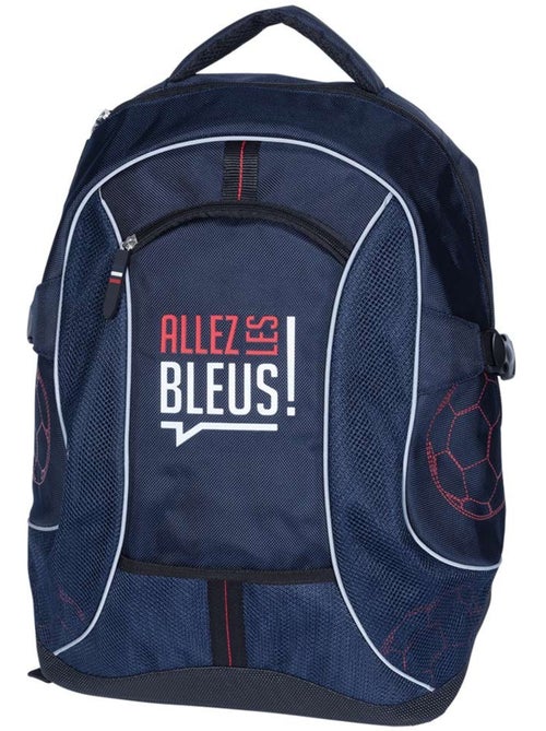 Sac à dos scolaire textile haut de gamme Allez Les Bleus 42 CM - Kiabi