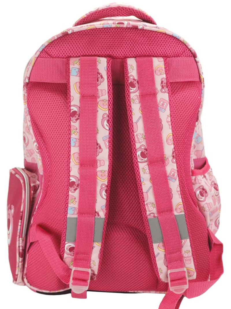 Sac à dos scolaire Toy Story Lotso 27 L avec double compartiment zippé Rose - Kiabi