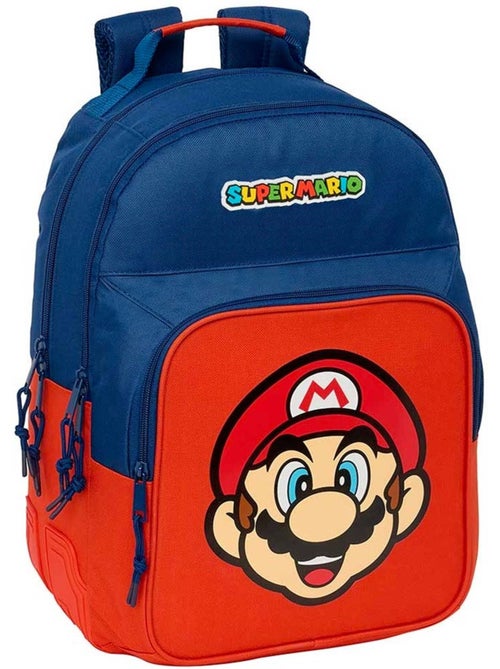 Sac à dos Super Mario Mamma Mia 2 compartiments zippés 32 x 15 x 42 - Kiabi