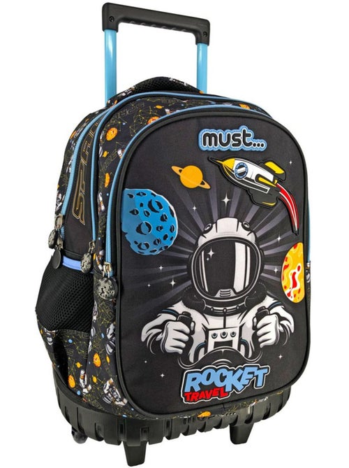Sac à Dos Trolley 3 compartiments Astronaute Rocket Travel 45 CM - Kiabi Sac à Dos Trolley 3 compartiments Astronaute Rocket Travel 45 CM - Kiabi
