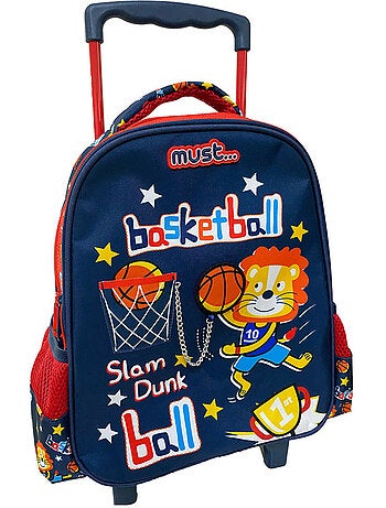 Sac à Dos Trolley Maternelle Basketball Lion 31 CM