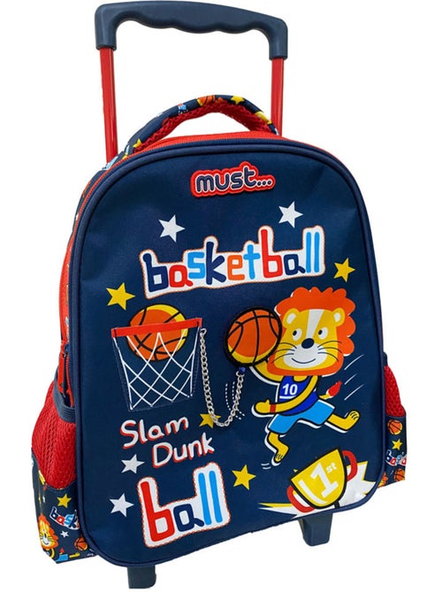 Sac à Dos Trolley Maternelle Basketball Lion 31 CM - Kiabi Sac à Dos Trolley Maternelle Basketball Lion 31 CM - Kiabi