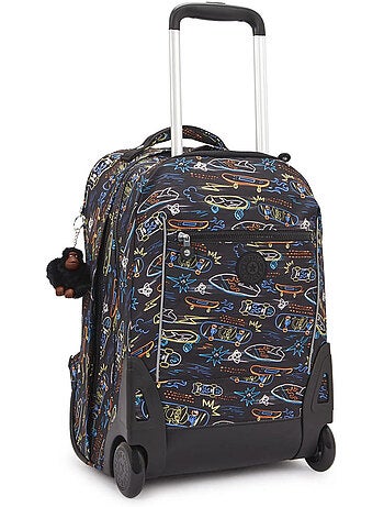 Sac à dos trolley scolaire avec compartiment ordinateur 15 pouces Kipling