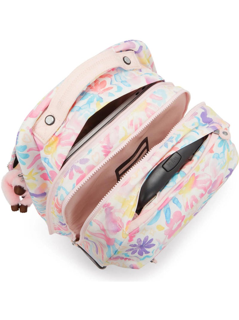 Sac à dos trolley scolaire avec compartiment ordinateur Kipling 48 CM Blanc Rose Bleu - Kiabi