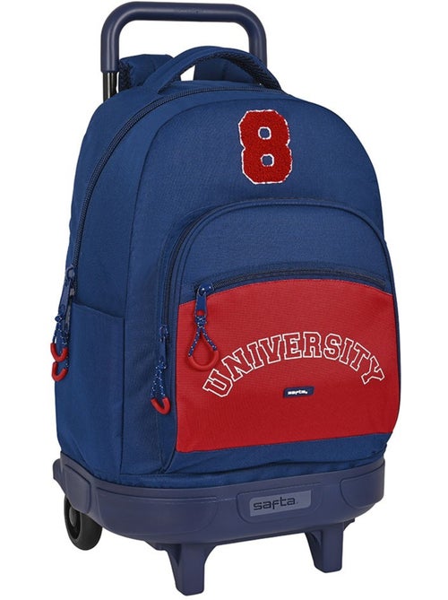 Sac à Dos Trolley University avec base rigide et 2 compartiments 45 CM - Kiabi Sac à Dos Trolley University avec base rigide et 2 compartiments 45 CM - Kiabi