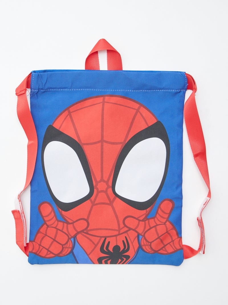 Sac à dos type tote bag 'Spider-Man' 'Marvel' Bleu - Kiabi