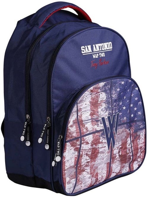 Sac à dos  Wap Two Tony Parker 43 cm 2 zips - Kiabi