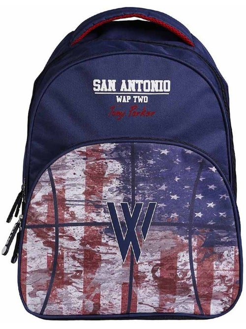 Sac à dos  Wap Two Tony Parker 43 cm 2 zips - Kiabi