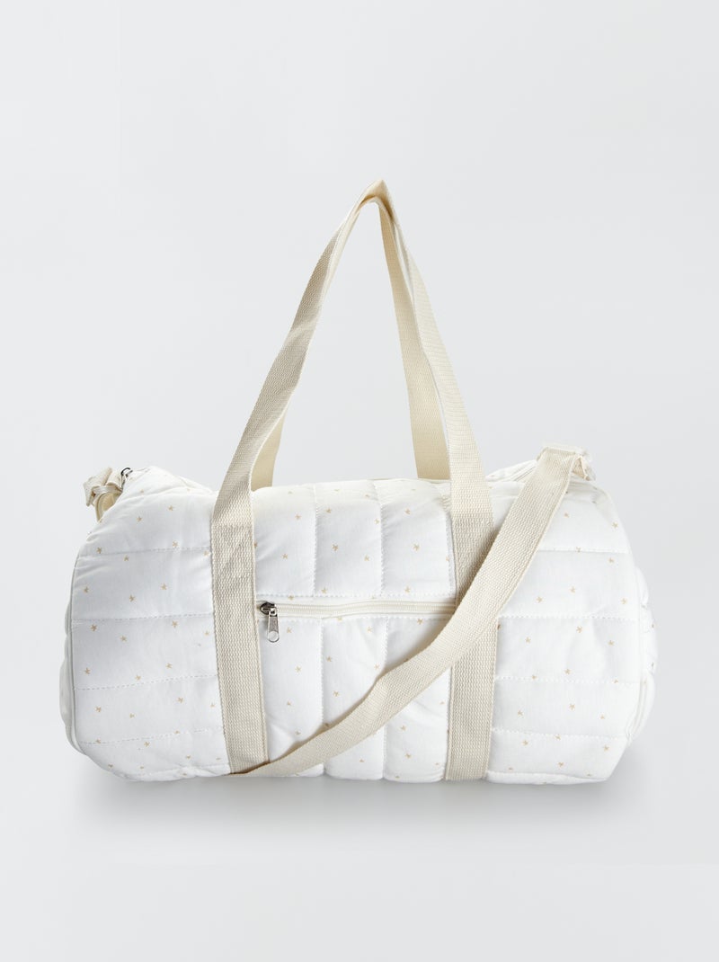Sac à langer + attache poussette Blanc - Kiabi