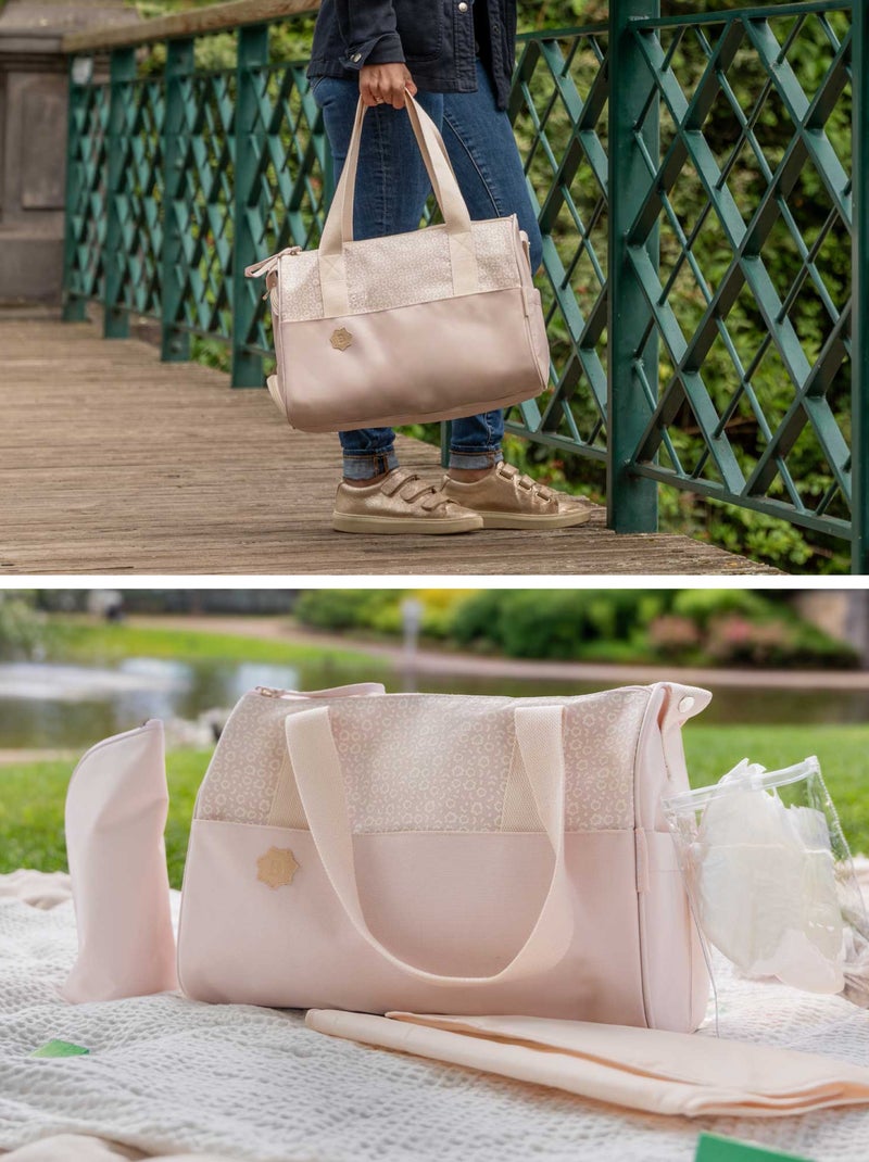 Sac à langer 'Badabulle' Beige - Kiabi
