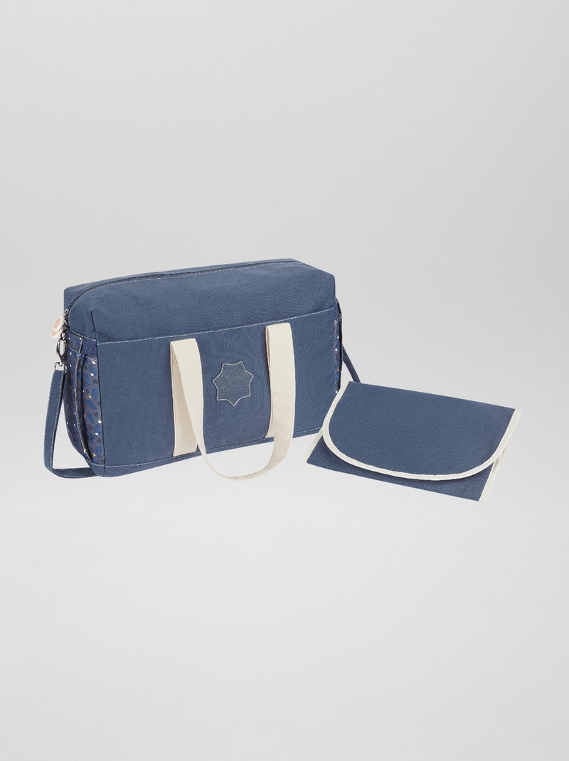 Sac à langer 'Badabulle' bleu - Kiabi