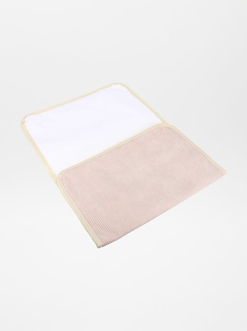 Sac à langer côtelé + sac à langer nomade - Kiabi