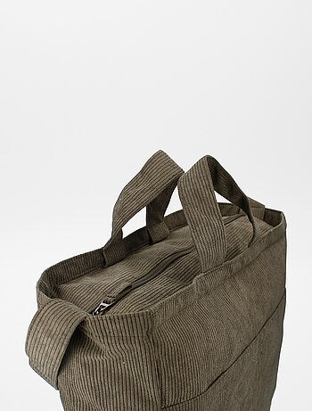 Sac à langer côtelé + sac à langer nomade