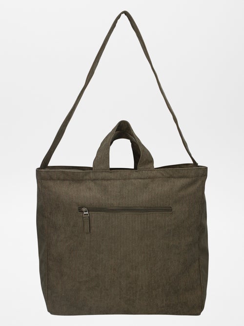 Sac à langer côtelé + sac à langer nomade - Kiabi