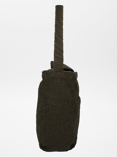 Sac à langer effet moutonné + tapis à langer nomade - Kiabi