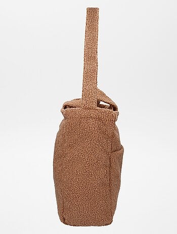 Sac à langer effet moutonné + tapis à langer nomade