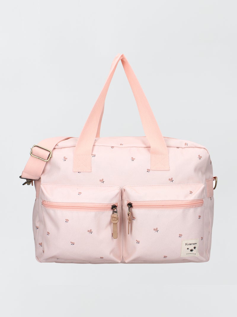 Sac à langer imprimé Rose - Kiabi