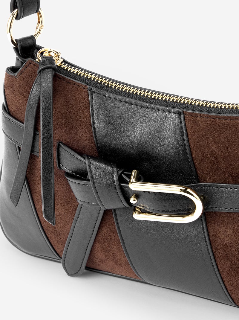 Sac à main avec bandoulière réglable Noir - Kiabi