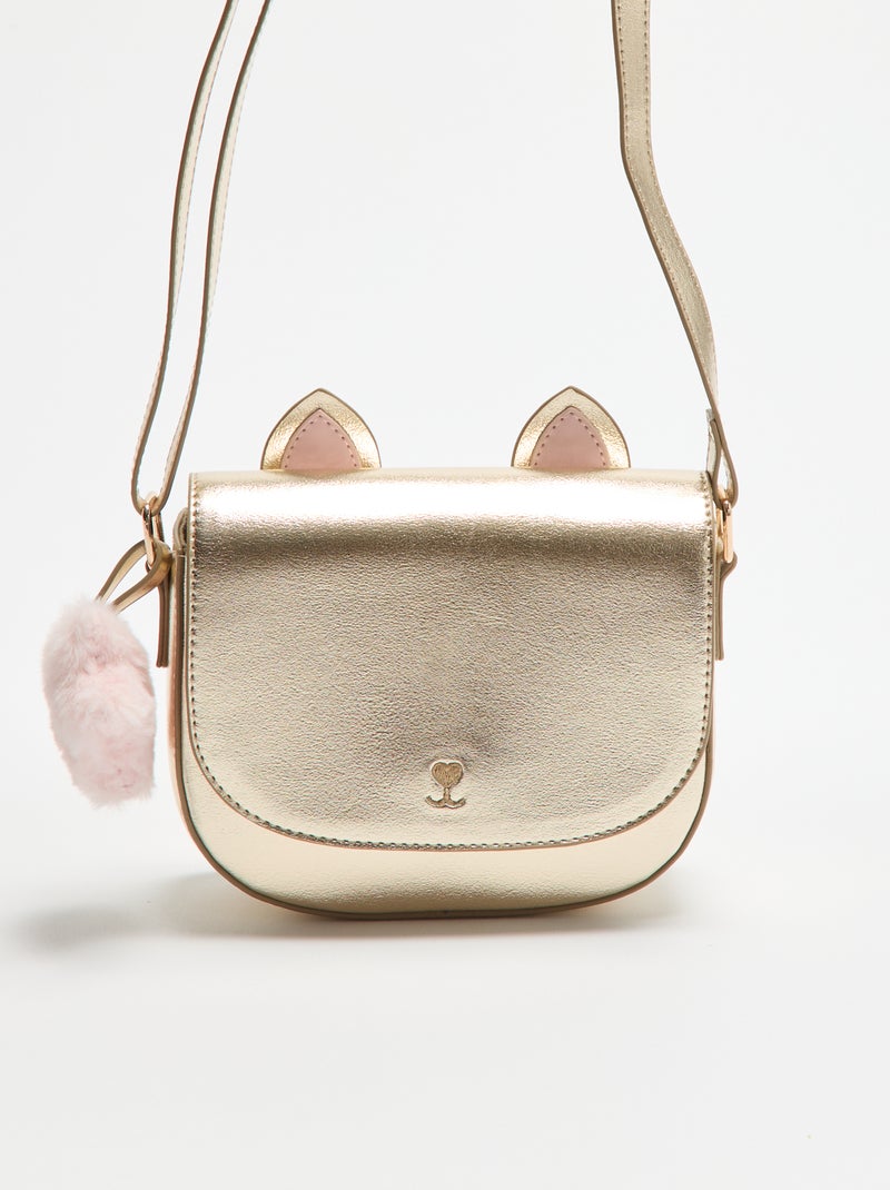 Sac à main design 'chat' Jaune - Kiabi