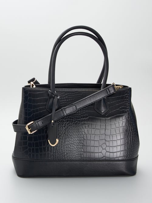 Sac à main effet 'croco' - Kiabi