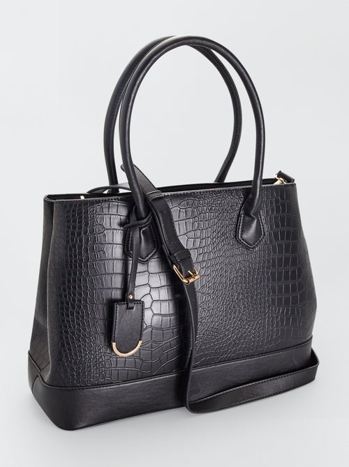 Sac à main effet croco - Kiabi