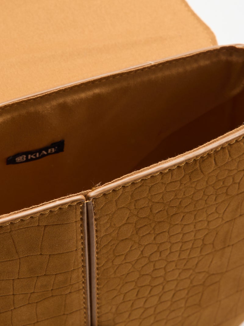 Sac à main en suédine Beige - Kiabi