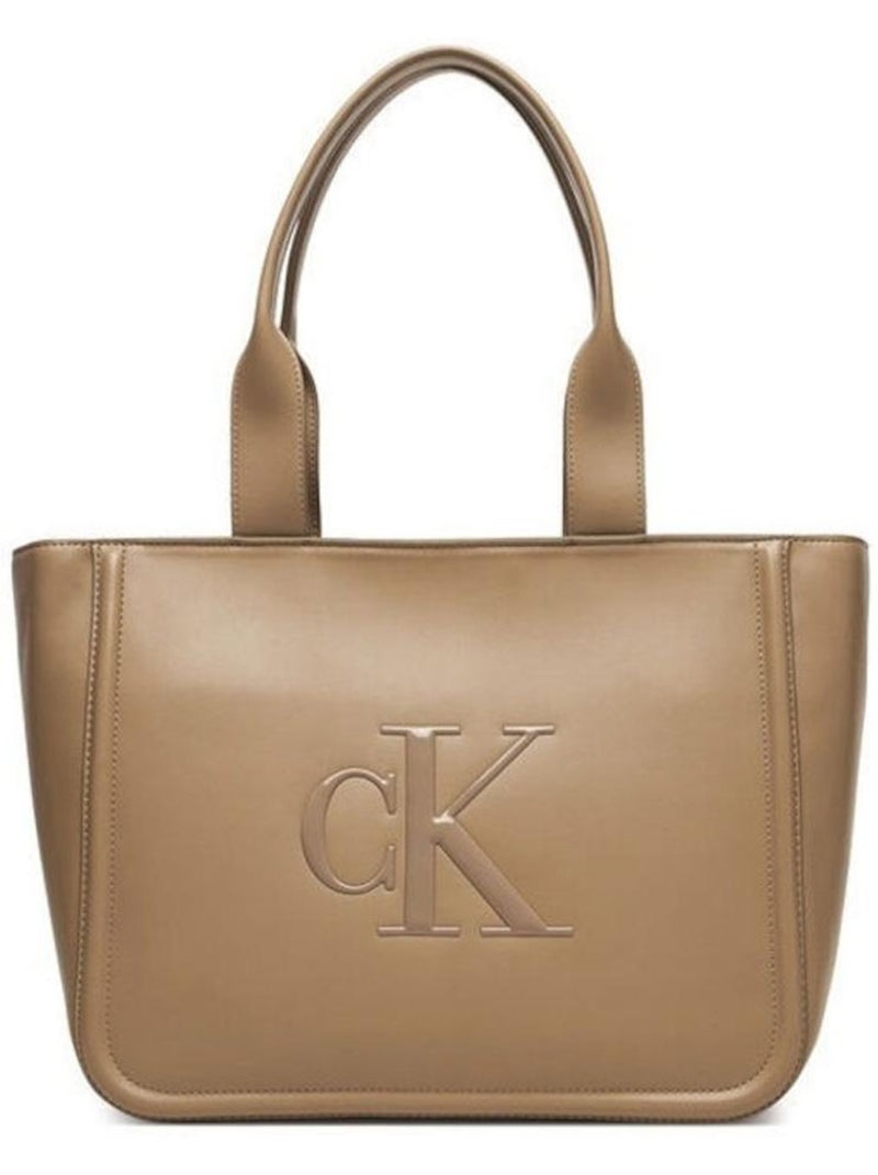 Sac à Main Femme Calvin Klein Jeans Beige - Kiabi