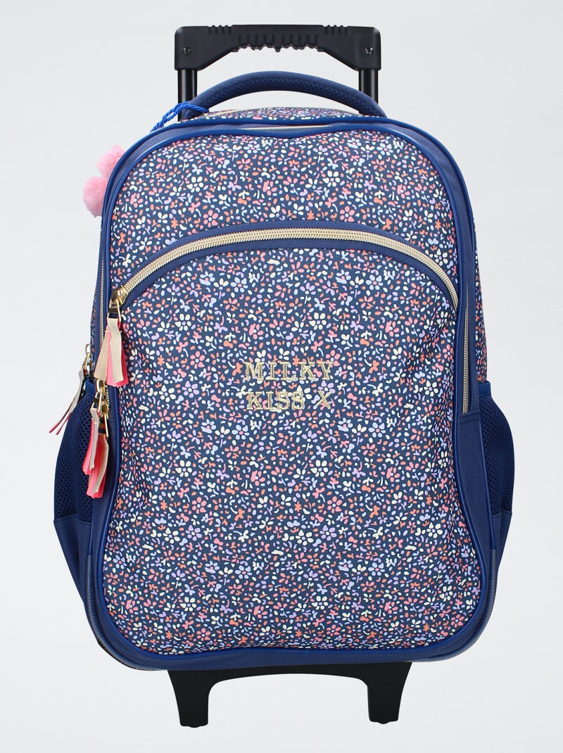 Sac à roulettes fantaisie Bleu - Kiabi