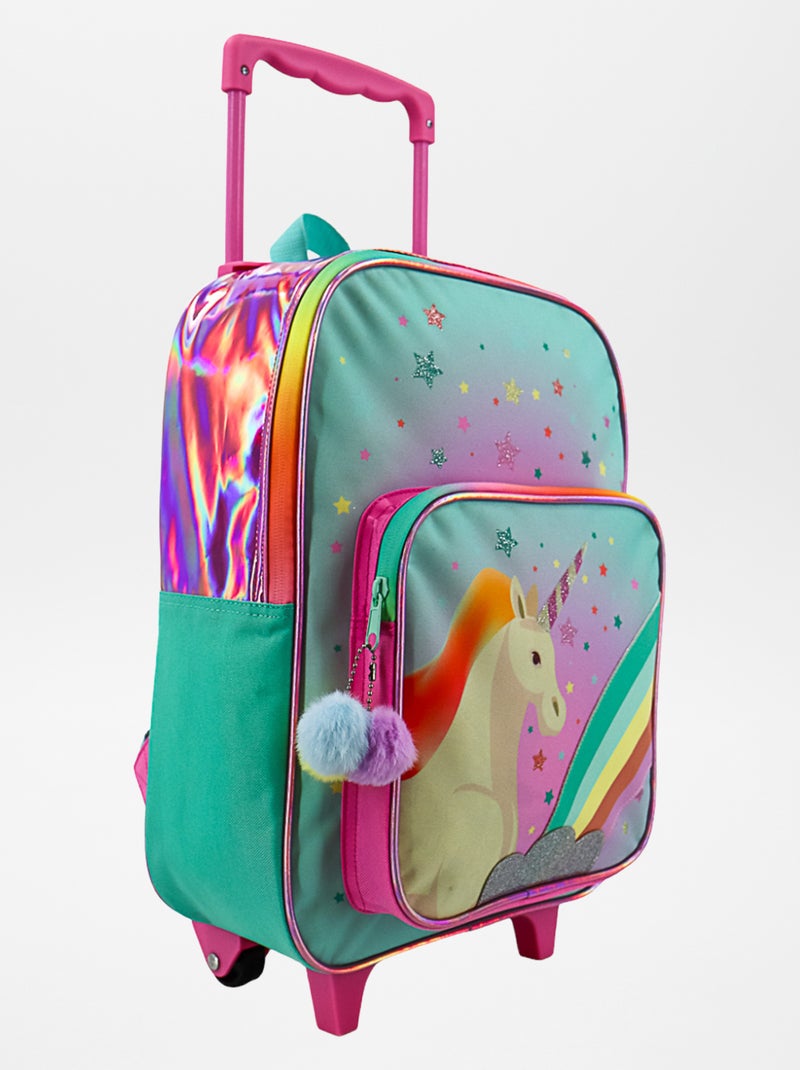 Sac à roulettes imprimé Licorne multicolore - Kiabi