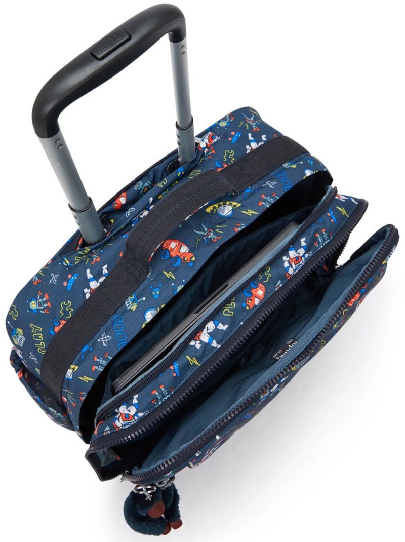 Sac à roulettes Kipling New Storia  en textile imperméable 41 CM Bleu Rouge Blanc - Kiabi