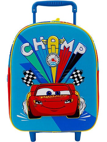 Sac à Roulettes Maternelle Cars Champion 30 CM - Trolley scolaire