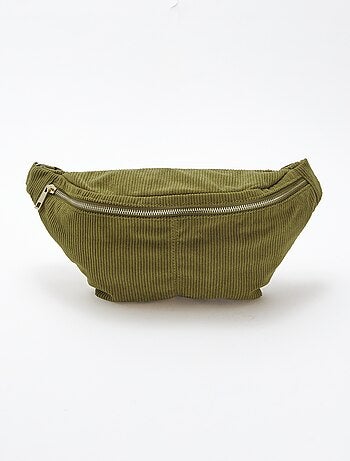 Sac banane en velours côtelé