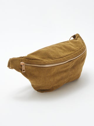 Sac banane en velours côtelé