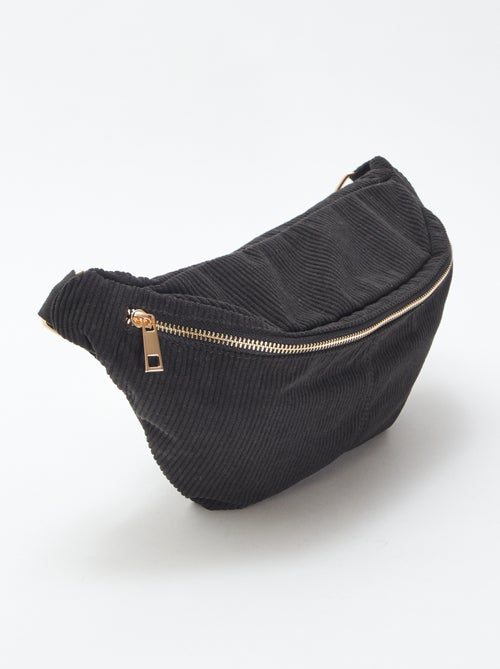 Sac banane en velours côtelé - Kiabi