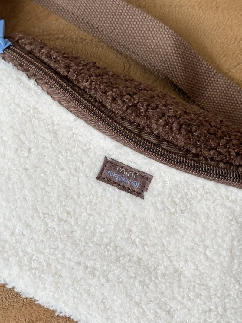 Sac banane enfant en sherpa Cracotte Marron - Kiabi