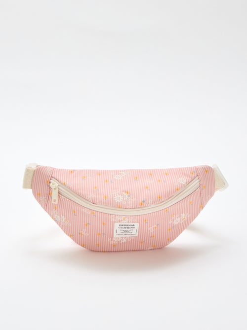 Sac banane imprimé all-over fleuri en coton - Kiabi