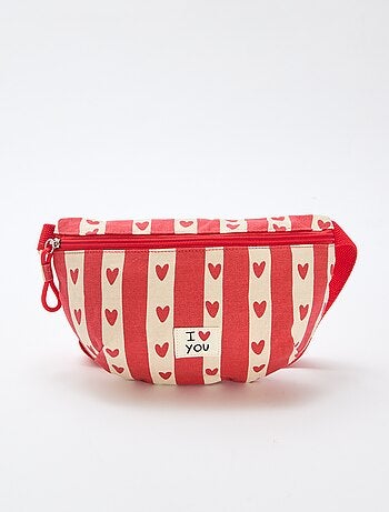 Sac Banane imprimé cœurs 'Agathe Sorlet x Kiabi' - Saint-Valentin