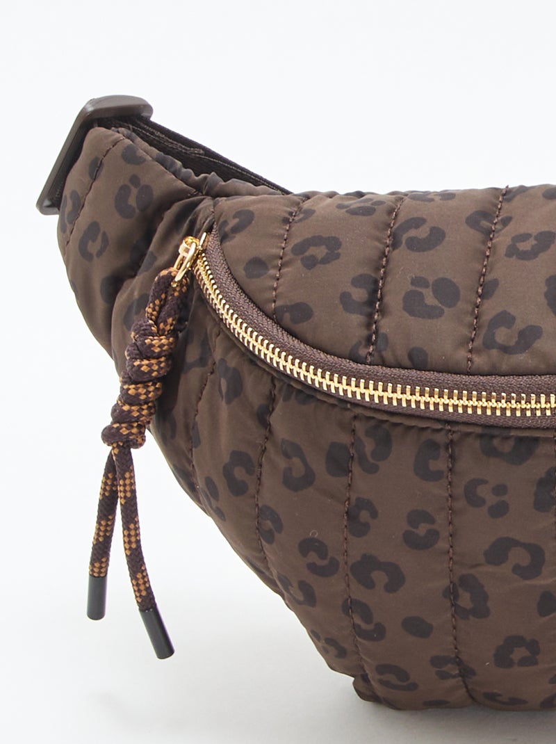 Sac banane motif léopard Marron - Kiabi