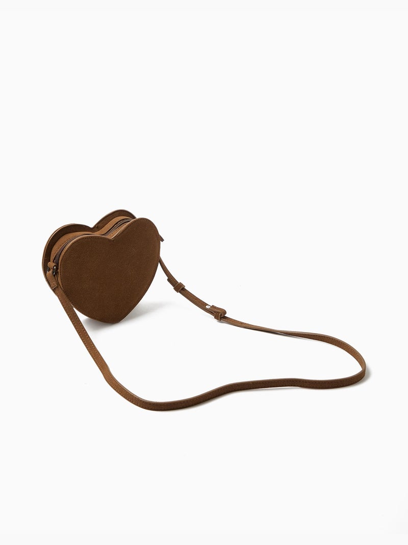 Sac bandoulière cœur, MO Fashion Marron - Kiabi