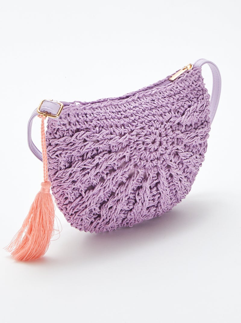 SUKUTU Sac à Bandoulière En Paille Tressée Pour Femmes - Sac Plage Estival Avec Chaîne