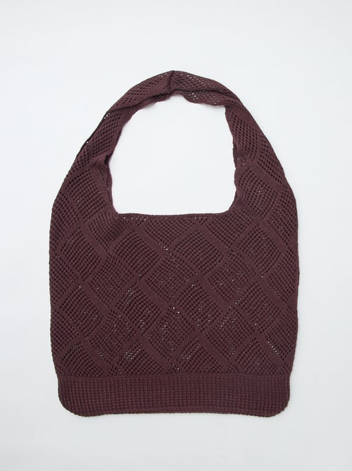 Sac bandoulière en filet - Kiabi