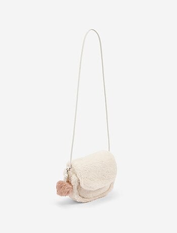 Sac bandoulière en maille poilue
