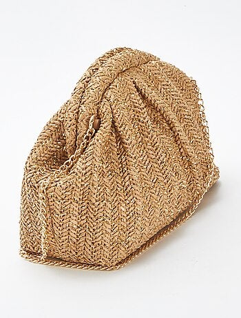 Sac bandoulière en raphia