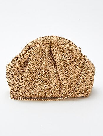 Sac bandoulière en raphia