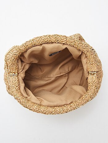 Sac bandoulière en raphia