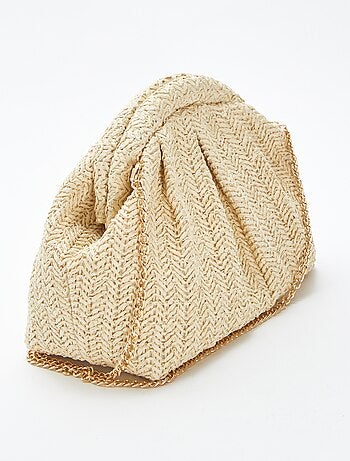 Sac bandoulière en raphia