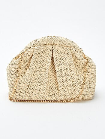 Sac bandoulière en raphia