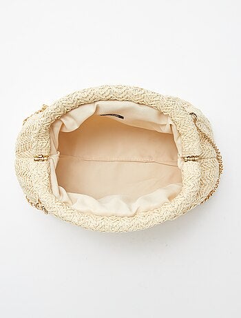 Sac bandoulière en raphia