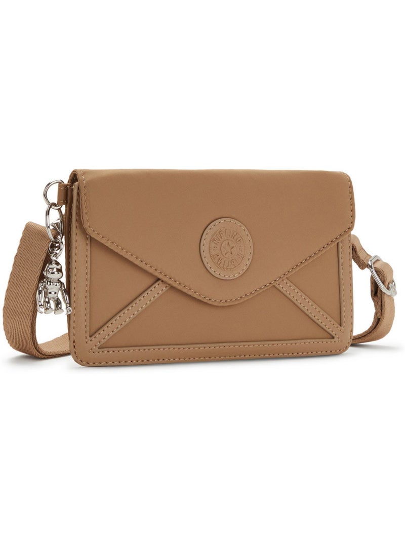 Sac bandoulière – Petit NEW LELIO Pochette – Kipling Marron clair - Kiabi