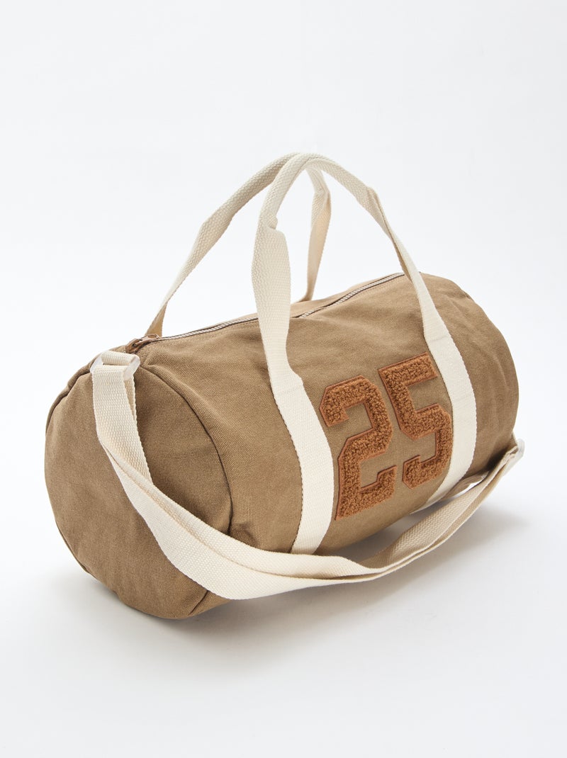 Sac bowling en coton Marron - Kiabi